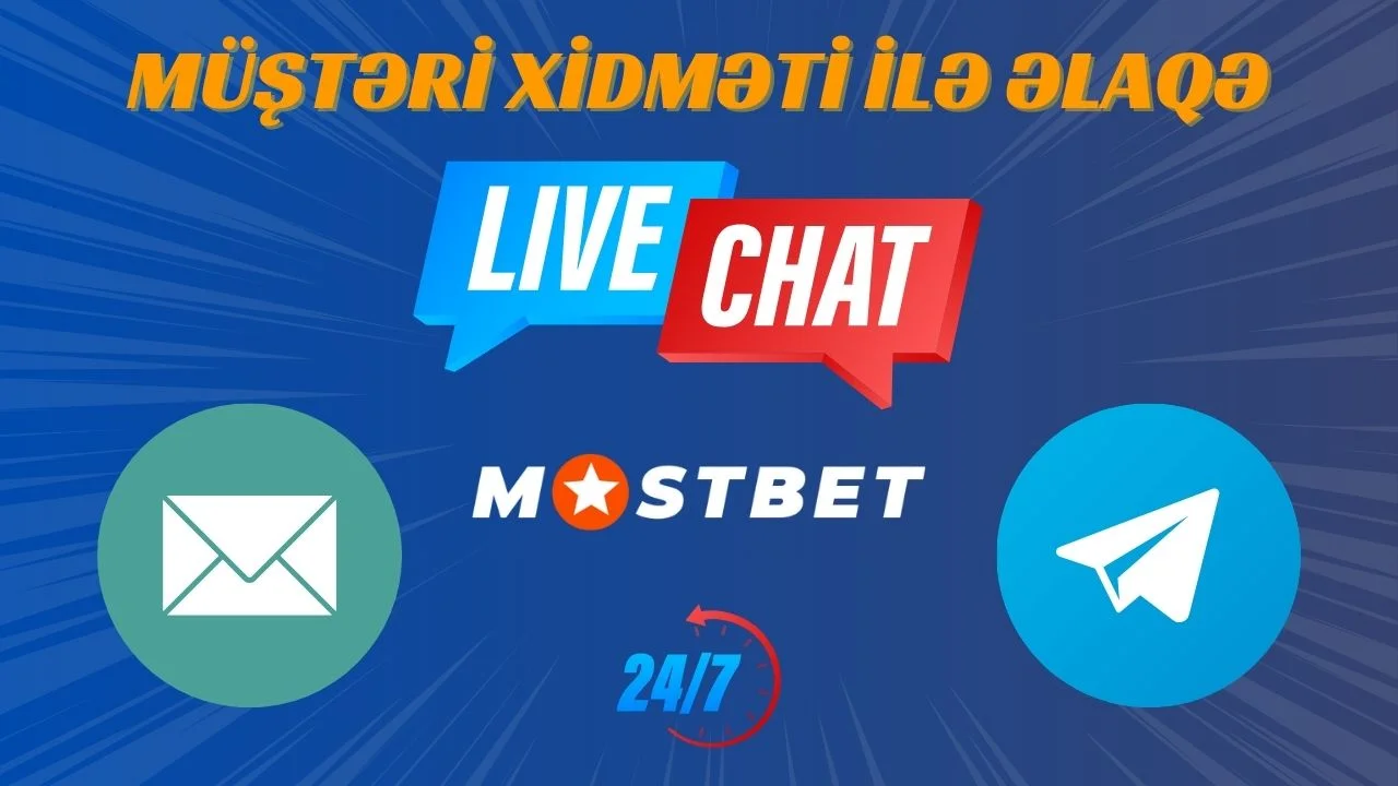 Mostbet müştəri xidmətləri – Canlı çat, Telegram, e-poçt